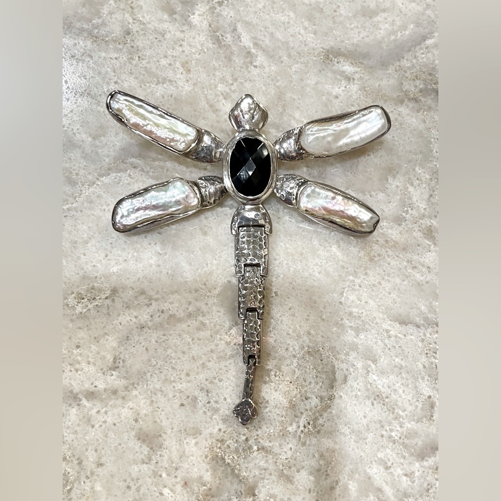 Silver Dragonfly Pendant